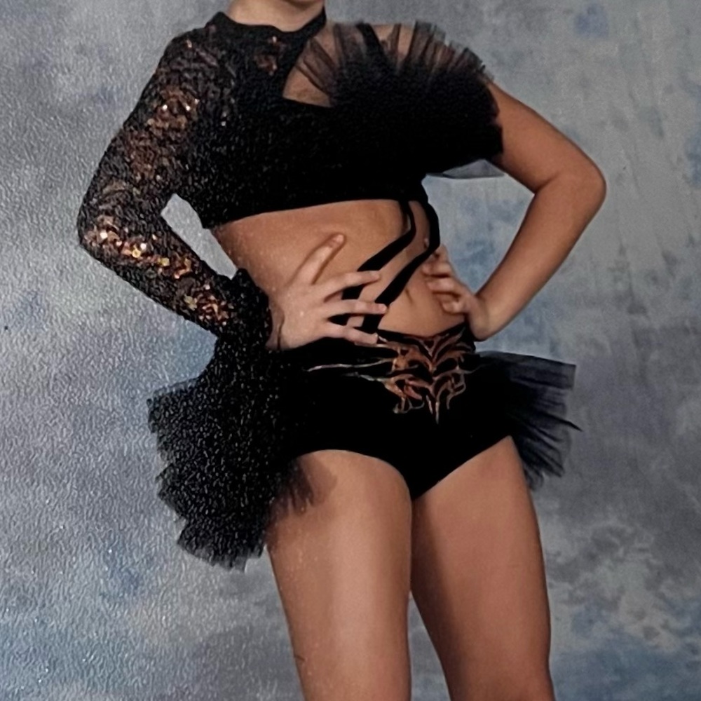 Black Lace Dance Costume